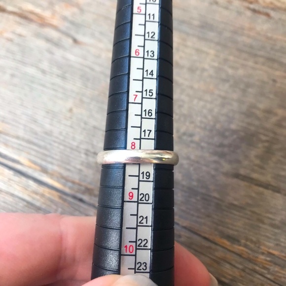 Sterling silver plated blue quartz cocktail ring oval scrollwork boho jewelry - Picture 7 of 7